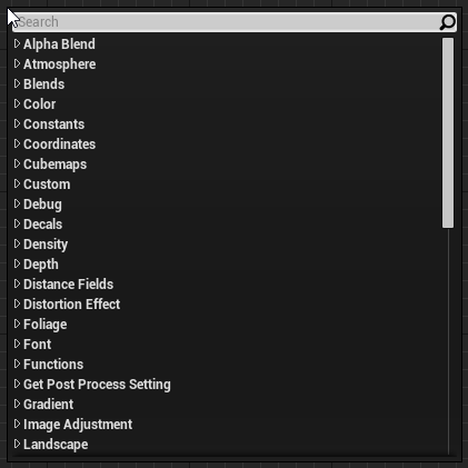 node dropdown list